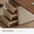 Nut-brown+Beige Rectangular Manufactured Wood with 3 drawers desk-924463786-924463787