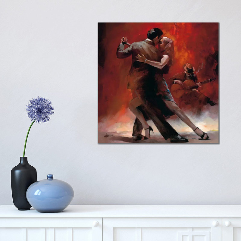 Tango Argentino II by Willem Haenraets - Wrapped Canvas Painting, 45.72 cm H x 45.72 cm W x 3.175 cm D