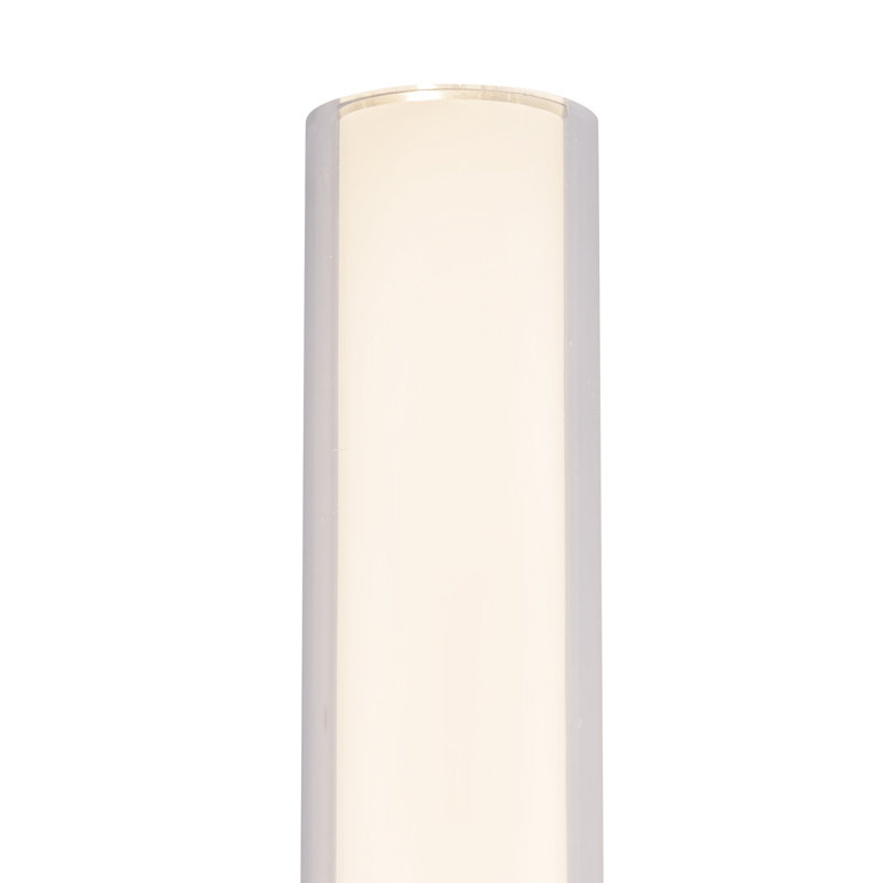Tole 14-in Black dimmable LED Wall Sconce, Nickel