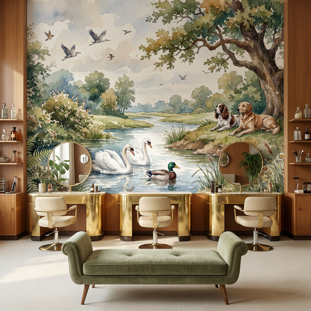 Winston Porter Landscape Wallpaper Nature Vintage Wall Mural | Wayfair