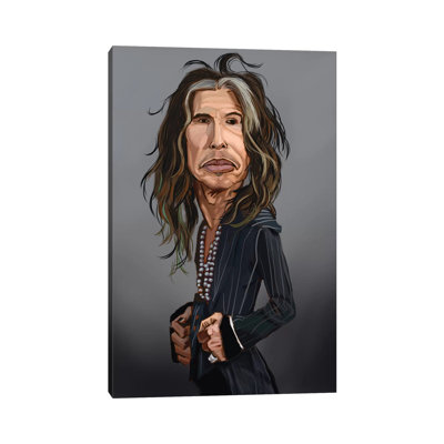 Steven Tyler by Evan Williams  Wrapped Canvas Painting Print
