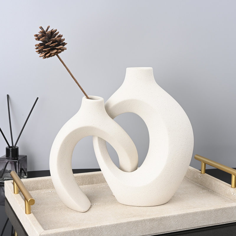 Vase de table Elijan, Blanc