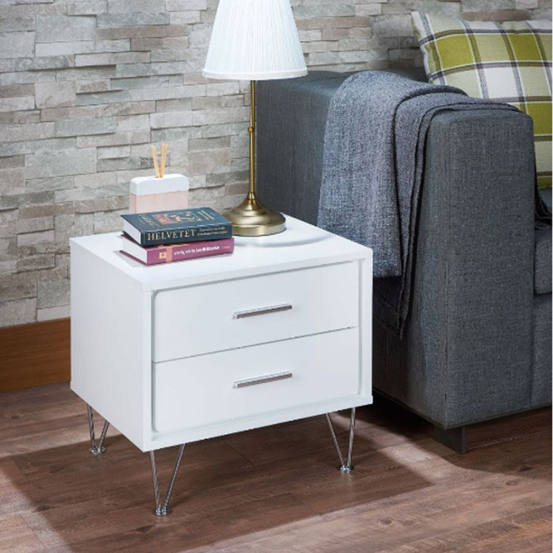 Table d'appoint ACME Deoss, Blanc