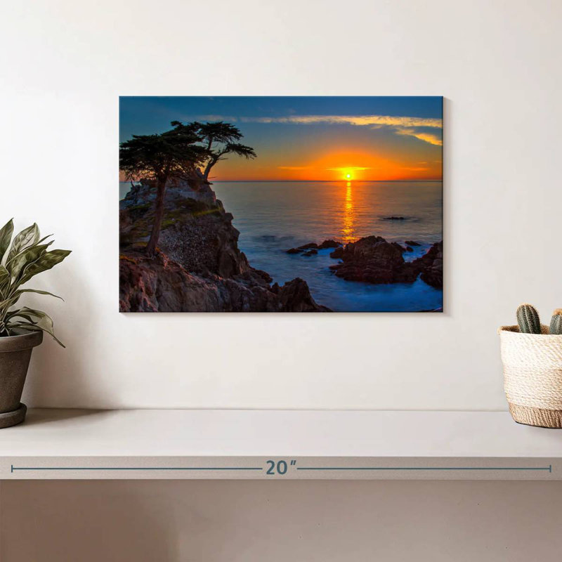 Gillard Golden Sun au-dessus de galets Gillard, H 8 po x l 12 po