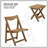 Foldable Small Table and Chair Set with 2 Chairs and Rectangular Table-1288863968