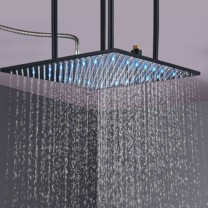 Système de douche à pluie à DEL Fontana