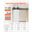 Ensemble de rails de porte de grange coulissante bi-pliante pour deux portes-112752751