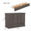 Armoire-lit en bois de pin massif massif avec station de charge et grand tiroir de rangement-620145952