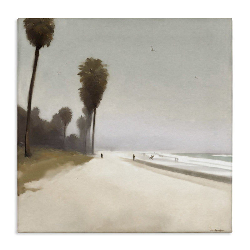«Palm Lined Beach» par Noah Bay, H 24 po x l 24 po
