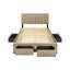 Lit avec rangement tapissier Leonard-675237045