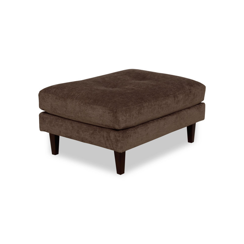Repose-pieds Dristy Mid-Century, Noir, Brun