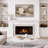 Soft Neutral Abstract Artwork with Linear Black Accents, Living Room Pictures, Framed Canvas Giclee Print Wall Art-125390489-125390488