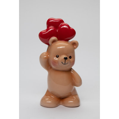 Vase/porte-pinceaux de maquillage en forme d'ourson mignon - 14,6 cm (5 3/4 po) de hauteur