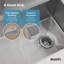 Ruvati 27-inch Slope Bottom Offset Drain Undermount Kitchen Sink Single Bowl Stainless Steel