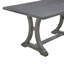 Ensemble de table de salle à manger 6 pièces, table à tréteaux rectangulaire, 4 chaises rembourrées et banc pour la salle à manger-964466337-964466339