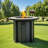 30" Propane Gas Fire Pit Table, 50000 BTU Round Steel Fire Pit With Mosaic Ceramic Tabletop For Outside Patio Deck Garden Backyard- Black-2092083281