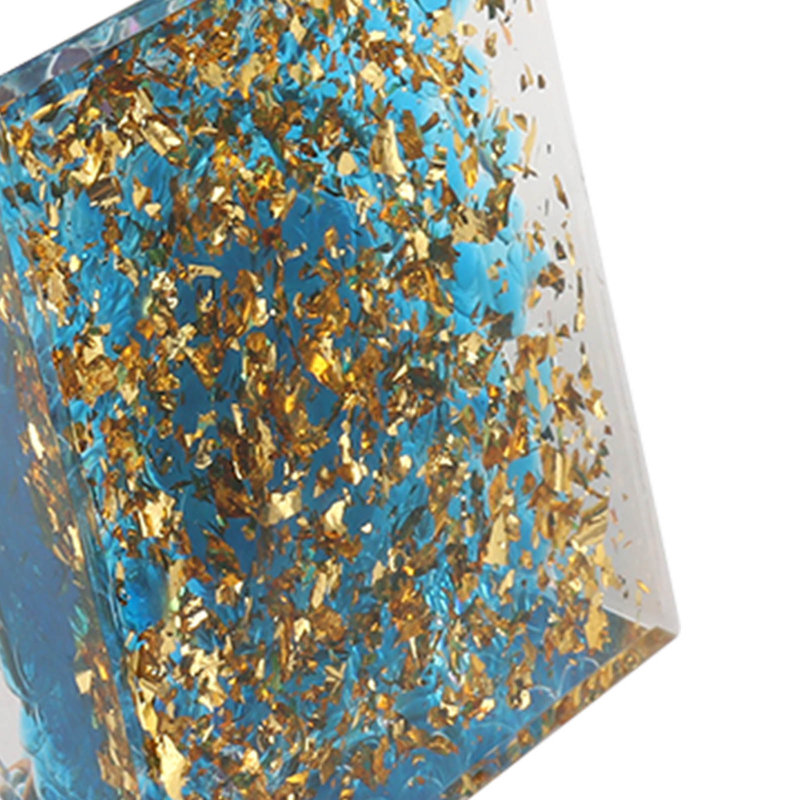 Crystal Pyramid 6CM Générateur d'énergie positive époxy pour soulager le stress, méditer, attirer la richesse et la chance