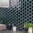 Divine 10.82'' W x 12.59'' Polished Glass Hexagon Mosaic Wall Tile (0.94 Sq. Ft. / Each)-90702213
