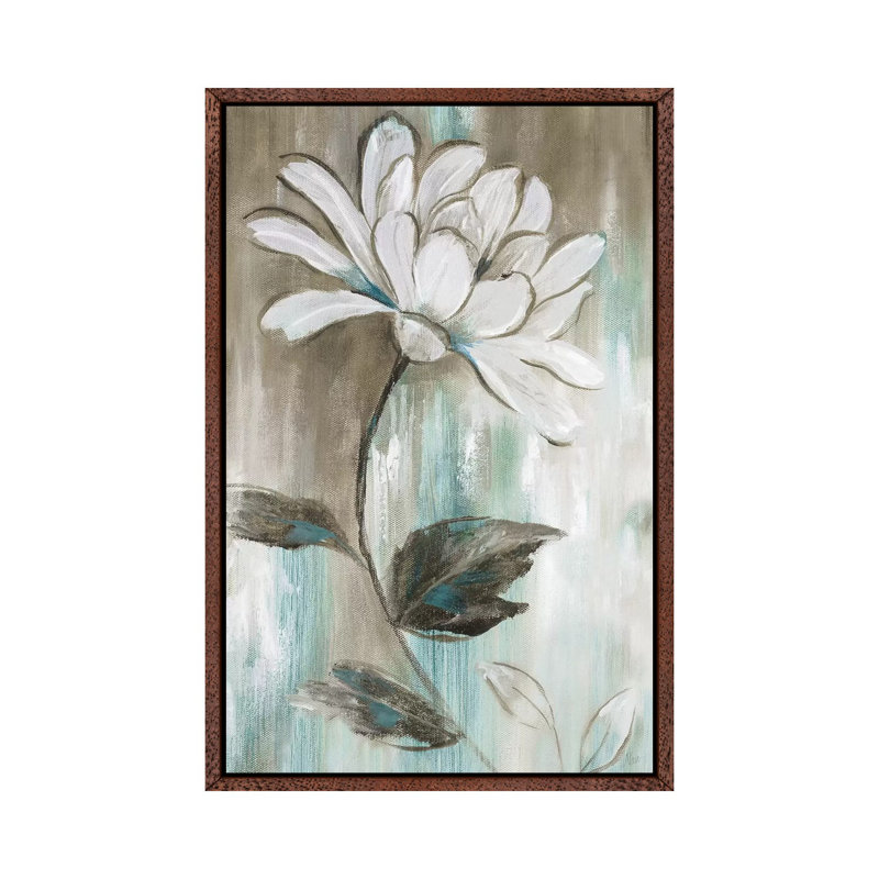 Garden Bloom II by Nan - Painting on Canvas, 152.5 cm H x 101.5 cm W, Classic Brown Wood Framed