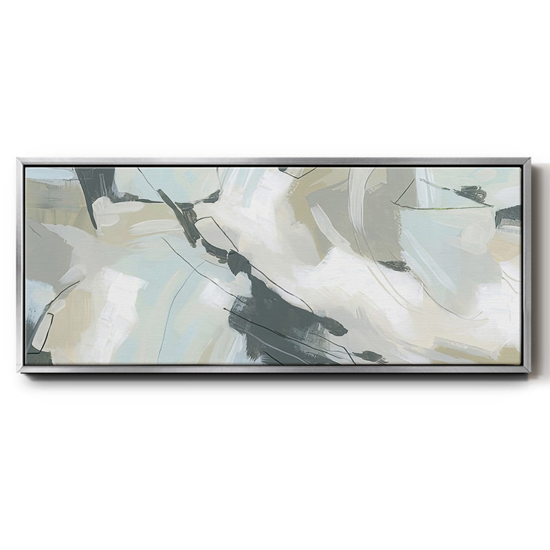 Shadow Cycle V - Framed Canvas, 8" H x 20" W