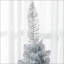 Arbre de Noël artificiel 5 pi avec arbre de Noël mince avec 294 branches réalistes et base en plastique, argent
