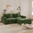 Velours côtelé vert sélectionné