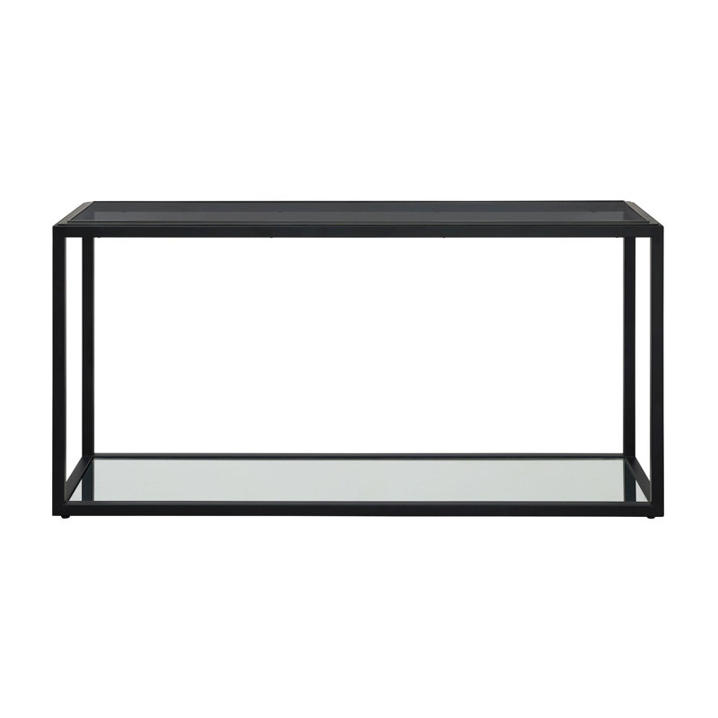 Vibaldy 63'' Glass Top Console Table