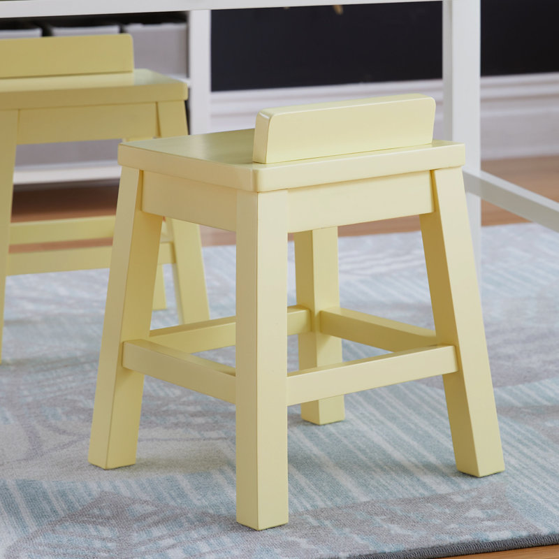 Martha Stewart Crafting Kids Stools Set of 2, Pastel Yellow
