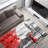 Subtle Elegance Non-Woven Thin Type Printed Rug Featuring Exquisite Floral Design in Neutral Tones Ideal for Living Room and Bedroom Spaces-1611427336