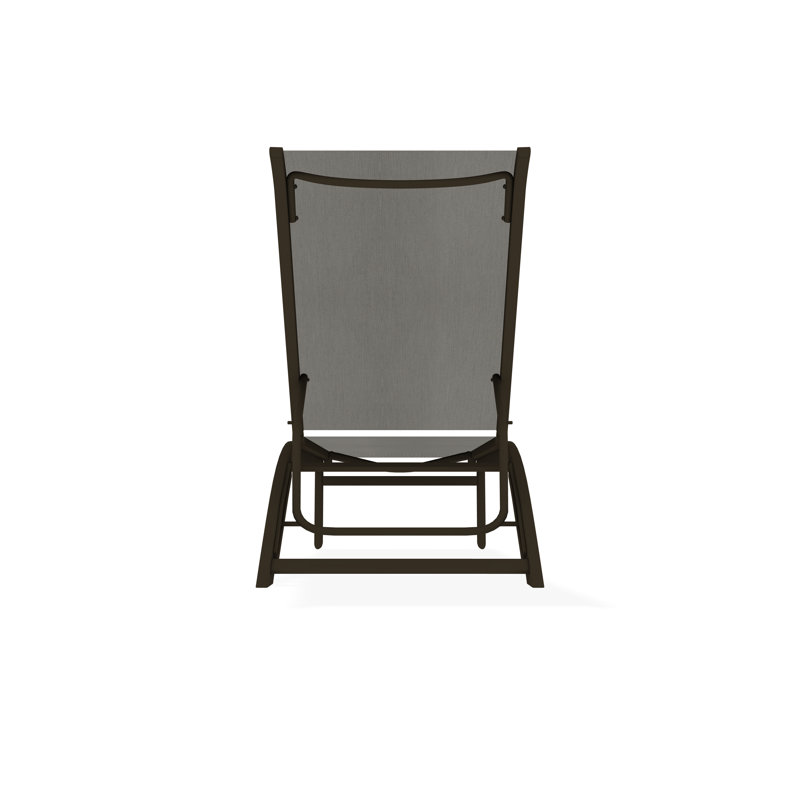 Kendall Sling Lay-flat Stacking Armless Chaise, Beachwood, Augustine Oyster