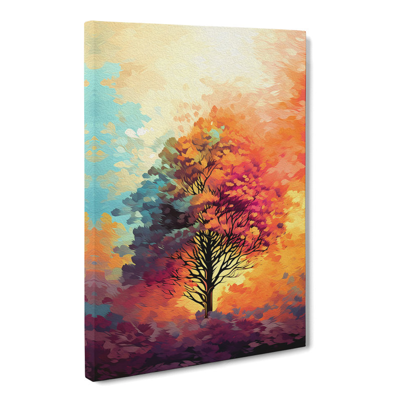 Tree Colour Field - No Frame Print, 76cm H x 50cm W x 3cm D