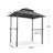 Outdoor Grill Gazebo 8 X 5 Ft, Shelter Tent, Double Tier Soft Top Canopy And Steel Frame With Hook And Bar Counters-115342771