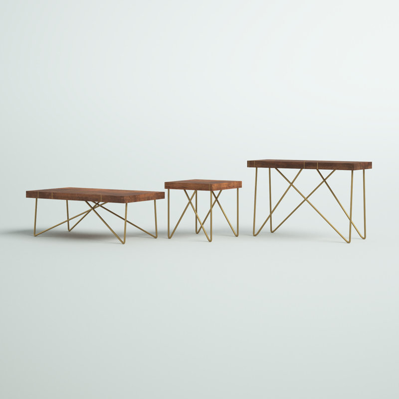 Ensemble de tables basses 3 pièces Kunze