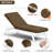 1-Piece Outdoor Chaise Lounge Chair Cushion, 80"X26"X4"-1984030790