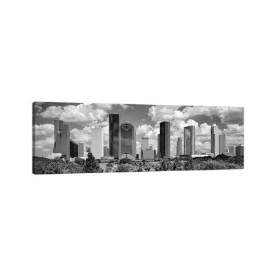 Skyscrapers In A City, Houston, Texas, USA - Panoramic Print on Canvas