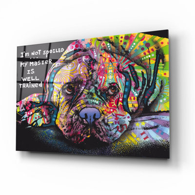 Winston Porter «Not Spoilé» par Dean Russo Studios, art mural en verre acrylique, ACR-40141