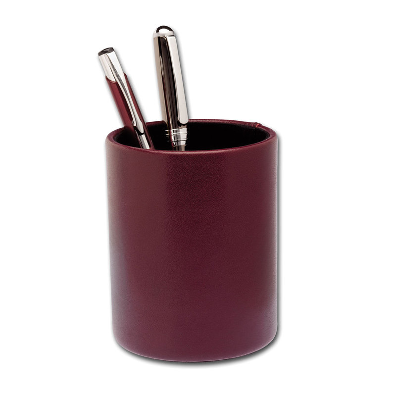 Tasse à crayon en cuir contemporain 7000 series bourgogne