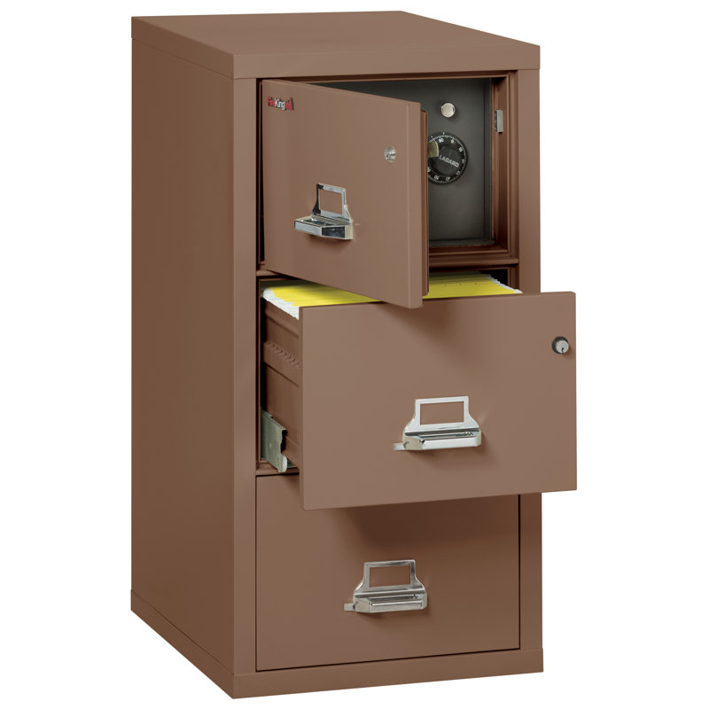 Legal 3 - Drawer File Cabinet, Platinum, Tan