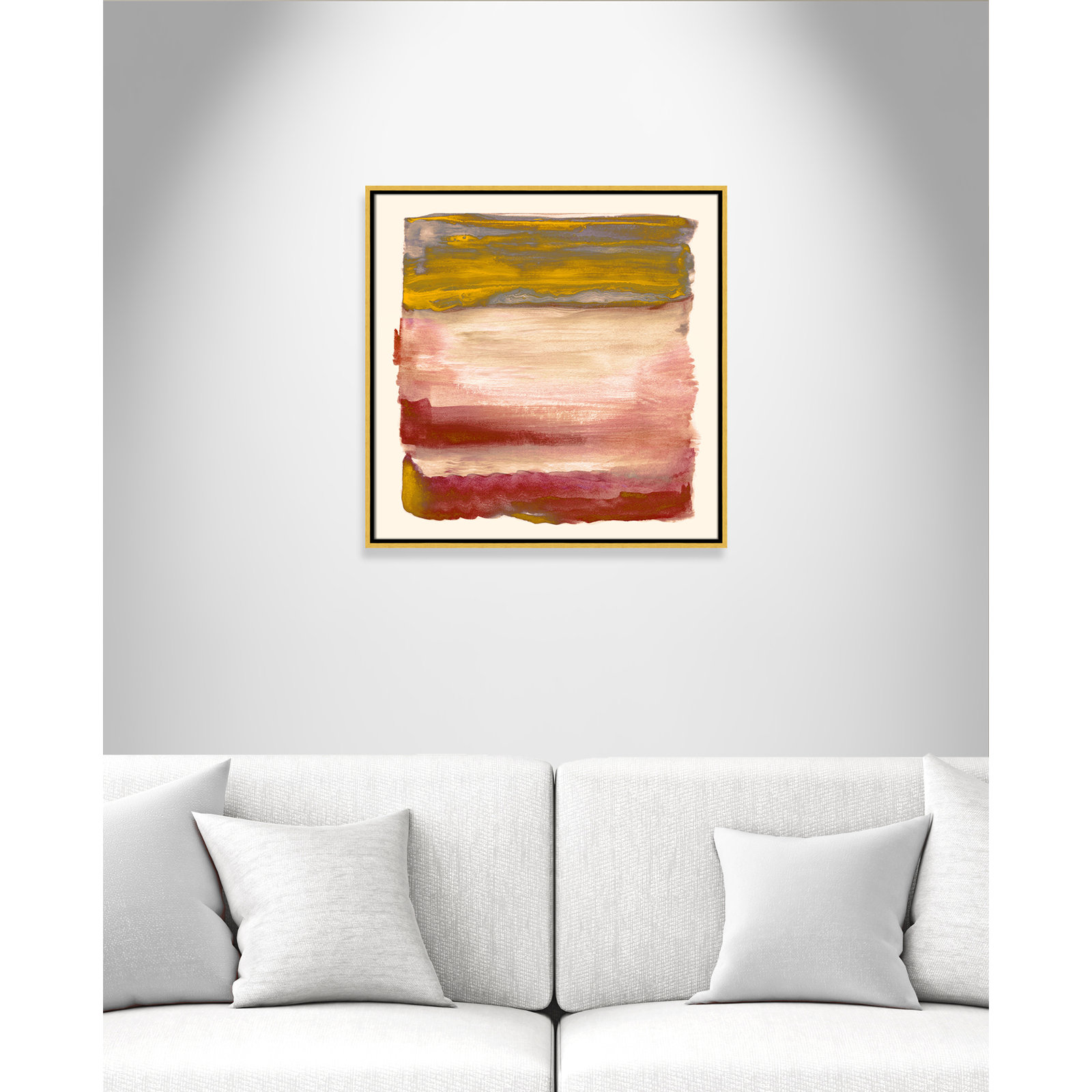 Yellow Sky I Print by Nan, Gold, 25.5" H x 25.5" W