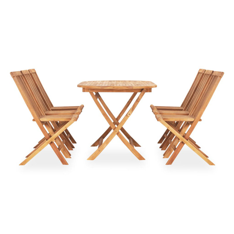 Oval 6 - Person Teak Dining Set