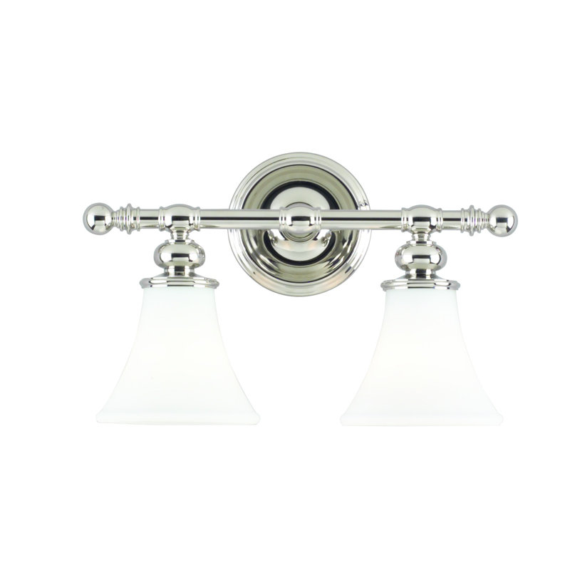 Weston 2 - Light Vanity Light, Polished Nickel