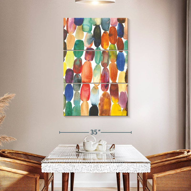 Avery Colourful Orbs I, 50" H x 32" W