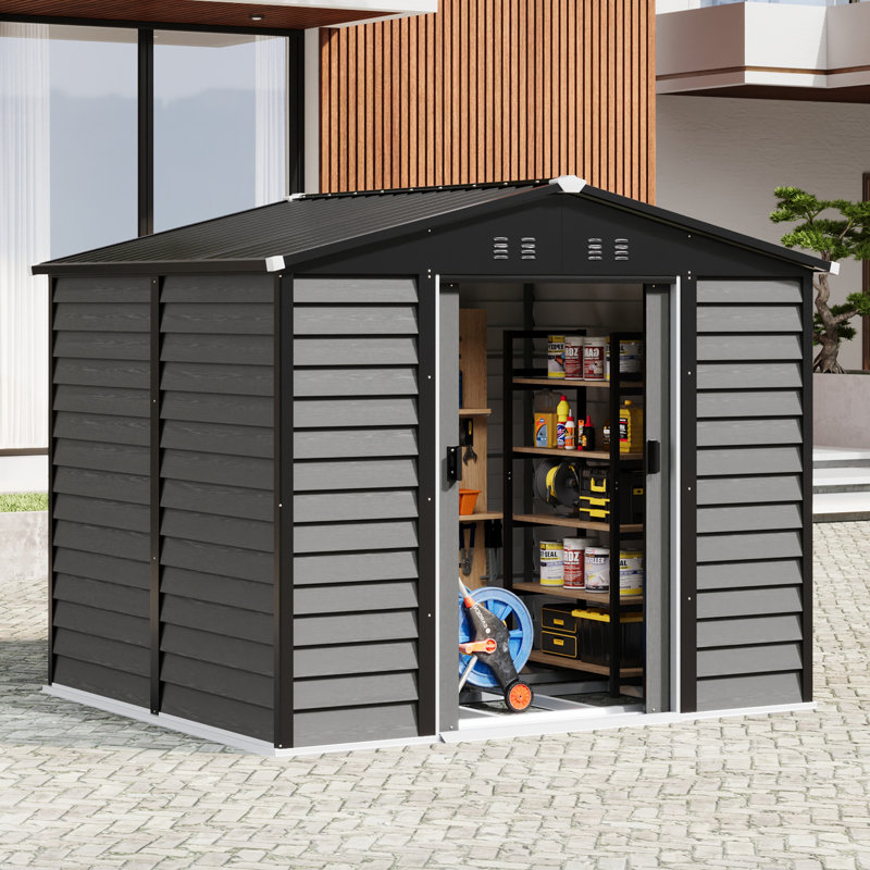 8x7FT Outdoor Garden Storage Shed
