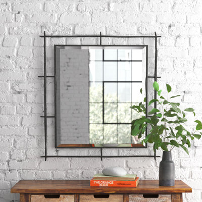 Braxton Metal Rectangle Wall Mirror