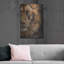 «Lion Half Face2» par David Stribble, art mural en métal, 24 po x 36 po-274190193