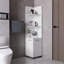 Grande armoire de rangement 2 portes 4 tablettes