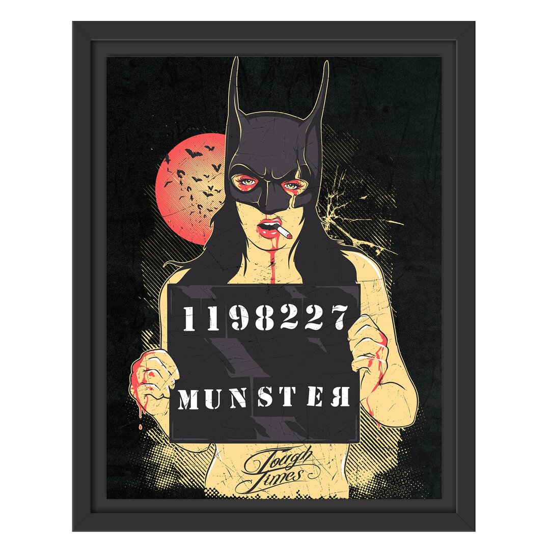 Gerahmtes Wandbild Munster black