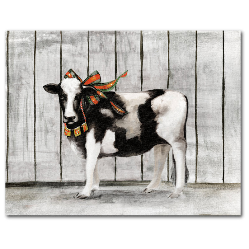 Reproduction d’art sur toile tendue « Barn festive IV », H 20 po x l 24 po x P 1,5 po