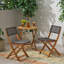 Ensemble de 2 chaises d'extérieur pliables en osier-129591728