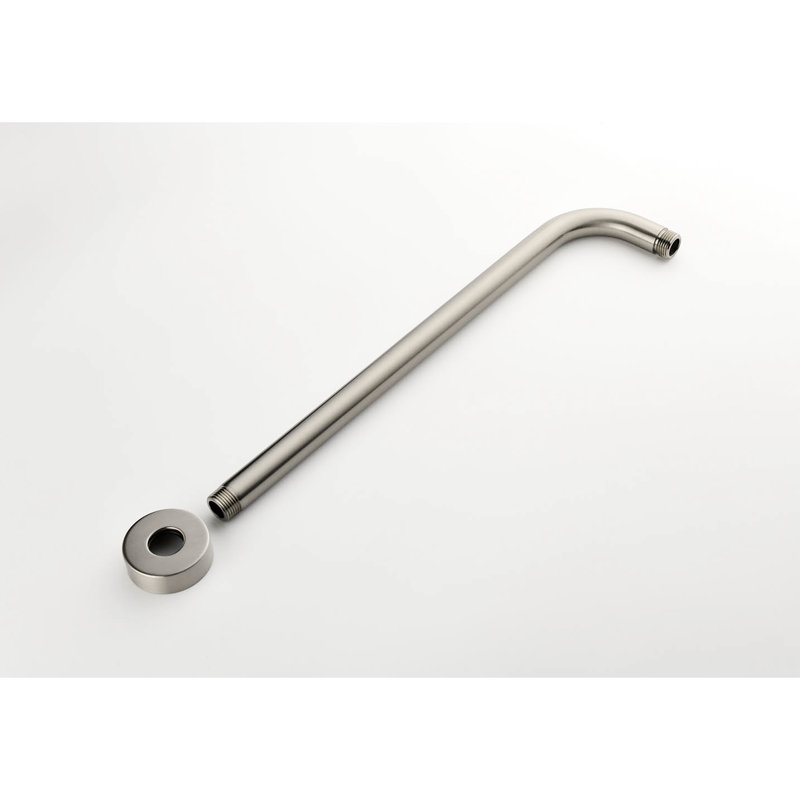 Bathroom Shower System With Innovative Air Injection Technology: Head, Hand Shower, Slide Bar, Bodysprays, Hose, Valve In Brushed Nickel: Arm,
